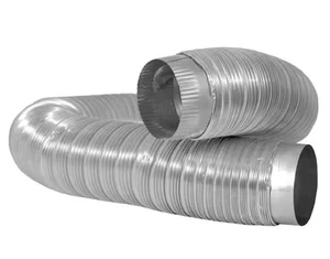 Everbilt 4 in. x 6 ft. Semi-Rigid Duct with Collars - Picture 1 of 3