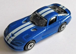 Dodge Viper GTS Coupe, Maisto Die Cast Metal Blue 1997 Supercar Loose Condition - Picture 1 of 4