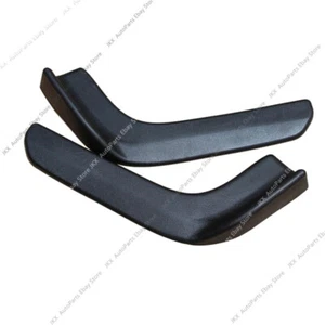 2x Difusor Divisor Labial Parachoques Delantero Modelo Winglet Negro Universal Canard PP c - Imagen 1 de 10
