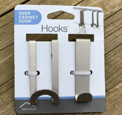 Крючки дверные для шкафа Spectrum Diversified Designs упаковка 2 шт. матовый никель - Изображение 1 из 3
