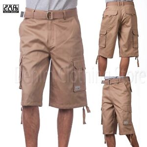 1 NEW PRO CLUB HEAVYWEIGHT THICK TWILL CARGO SHORTS PANTS ANY COLOR SIZE 30 - 54