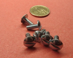 Truss Head Zinc Plated Steel, Slotted Screw 10-24 x .500" Length, 200 Pcs - Picture 1 of 11