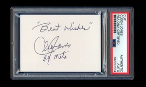 CLEON JONES SIGNED MINT CUT PSA/DNA AUTOGRAPHED 1969 NEW YORK METS WSC HOF - Picture 1 of 1