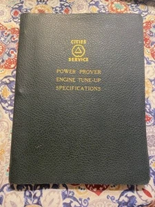 RARE 1940s Cities Service Gas Station Mechanic Engine Motor Tune Up Manual Oil - Picture 1 of 6