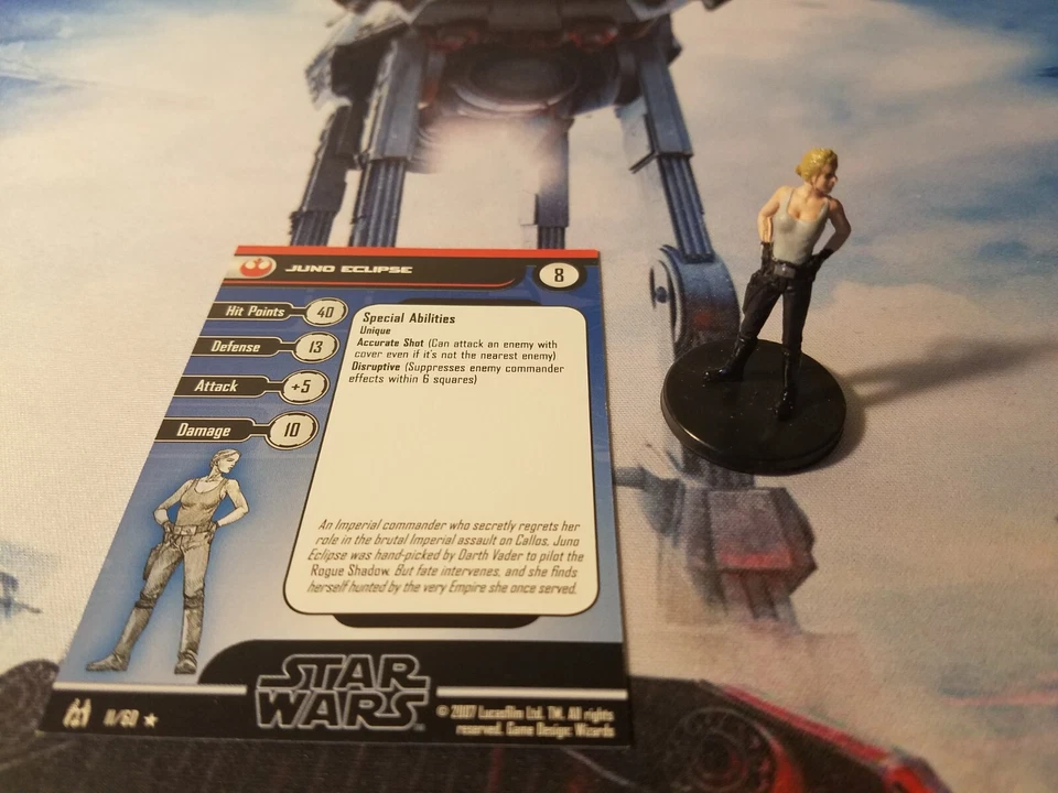 Star Wars Miniatures Force Unleashed 11 Juno Eclipse - Image 1 of 1