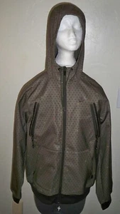 CHAQUETA CON CAPUCHA PARA HOMBRE NIKE FIT STORM ACTIVE VERDE LLUVIA CREMALLERA LUNARES NUEVA $150 312 - Imagen 1 de 1