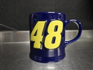 NASCAR Jimmie Johnson #48 3D 12 oz. Coffee Mug Blue & Yellow Signature Racing - Picture 1 of 6
