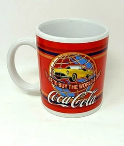 Coca Cola I'd Like To Buy The World A Coke Corvette ~ Keramik Kaffeetasse Teetasse - Bild 1 von 4