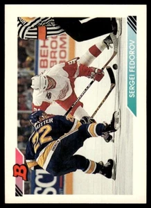 1992-93 Bowman Sergei Fedorov Detroit Red Wings #416 - Picture 1 of 2