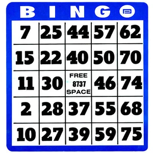 Tarjetas de bingo con impresión grande - 10 tarjetas - Imagen 1 de 1