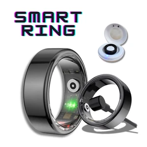 Smart Ring Health Fitness Tracker IP68 Ring Monitor Heart, Sleep & Oxygen Blood - Picture 1 of 14