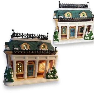 American Greetings Ingleby Village Banker's House Lighted Ceramic Christmas NIB - Picture 1 of 13