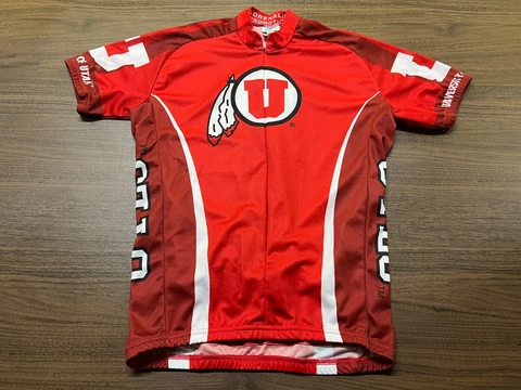 Utah Utes Men’s Short-Sleeve Cycling Jersey - Adrenaline - Medium Cover