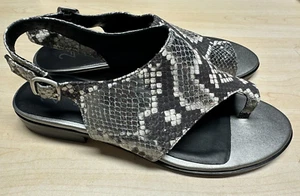 NWOB Naturalizer 27 Edit Emma Sandals Slingback Snake Skin Womens 8.5 - Picture 1 of 9
