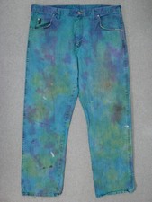 UF07423 **WRANGLER TWENTY X** RELAXED FIT JEANS 38x32 (msr 39"x32") TYE DYE