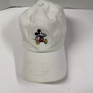 Baseballmütze Kappe Disney Mickey Mouse bestickt verstellbarer Riemen cremeweiß - Bild 1 von 11