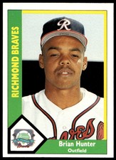 1990 CMC Richmond Braves Brian Hunter #19 Richmond Braves