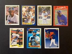 KEN GRIFFEY JR. Mariners HOF 7 Different 1990 Second Year Cards - #120323B - Picture 1 of 2
