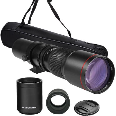 500mm/1000mm f/8 Telephoto Lens for Sony A7 II III IV A7R II III IV A7S A7C - Image 1 of 4