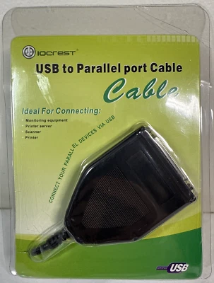 IO Crest / USB 2.0 to DB25 Parallel Printer Cable / SY-ADA10003 - Image 1 of 2