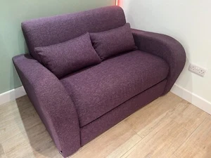 JAY-BE SNUGGLER TWO SEATER SOFA BED IN HEATHER FABRIC - Picture 1 of 4