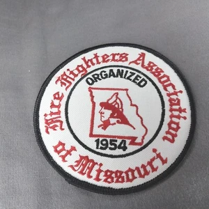 Parche redondo de 3" del Departamento de Bomberos de Missouri MO de la Asociación de Bomberos - Imagen 1 de 2