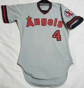 RAWLINGS AUTHENTIC 44 LG CALIFORNIA ANGELS BOBBY GRICH 1986 BP CLUBHOUSE JERSEY - Picture 1 of 8