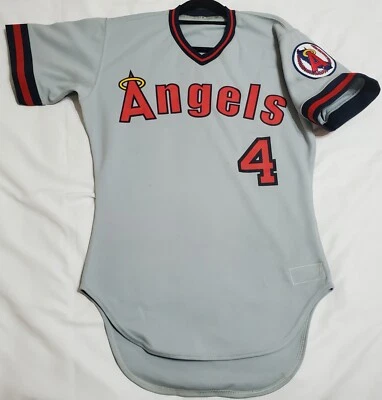 RAWLINGS AUTHENTIC 44 LG CALIFORNIA ANGELS BOBBY GRICH 1986 BP CLUBHOUSE JERSEY - Image 1 of 4