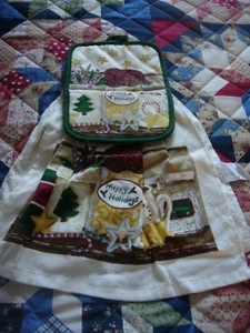 LOT OF 6 CHRISTMAS TOWEL AND POT HOLDER SETS BRAND NEW - Picture 1 of 6