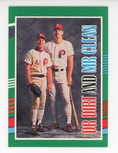 Donruss #744 1991 Dr. Dirt and Mr. Clean casi nuevo o mejor - Imagen 1 de 2