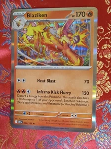 RARA LÁMINA HOLOGRAMA Blaziken 042/182 Escarlata y Violeta Destinados Rivales Pokemon - Imagen 1 de 1