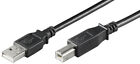 3x USB 2.0 Hi-Speed Kabel; USB AB 300 HiSpeed 2.0 SCHWARZ 3m SB