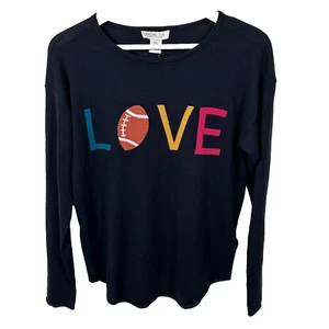 Maglione Rachel Zoe Taglia Media Nuovo Love Calcio Grafica Gioco Giorno Maglia Nuovo con etichette - Foto 1 di 6