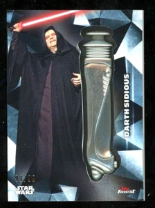 DARTH SIDIOUS 2018 Star Wars Topps Finest LIGHT SABER SILVER Medallion SP /99 - Picture 1 of 1