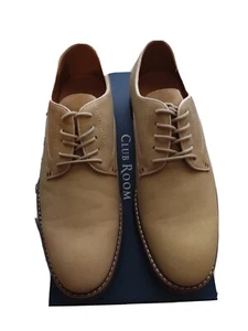 Brand New CLUB ROOM Mens Benjamin (Benjimin) Oxford Shoes, Beige, Sz 10.5 - Picture 1 of 8