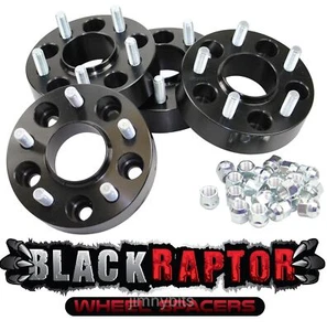 Black Raptor 40mm Aluminium Land Rover Discovery 3 & 4 (2005 - on) Wheel Spacers - Picture 1 of 6