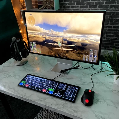 [DISCOUNTED] Microsoft Flight Simulator 2024 Shortcut Keyboard | Windows USA - Image 1 of 4