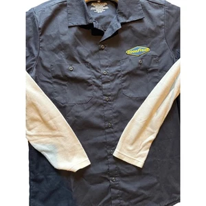 Goodyear Arbeits Mechaniker Hemd Thermoärmel Herren Medium bestickt Patch - Bild 1 von 6