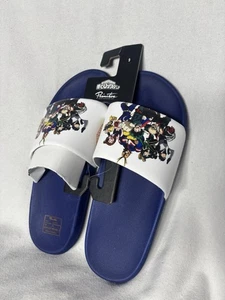 NEW!! Primitive X My Hero Academia Slides Blue Unisex - Picture 1 of 5