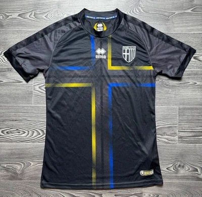 PARMA 2018 2019 THIRD FOOTBALL SHIRT SOCCER JERSEY ERREA XL MEN BLACK - Image 1 of 4