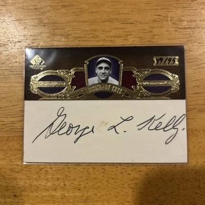 2007 Sp Legendary Cuts George Kelly Auto #49/95 - Image 1 of 2