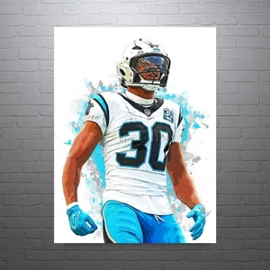 Estampado deportivo Chuba Hubbard Carolina Panthers, hombre cueva - Imagen 1 de 5