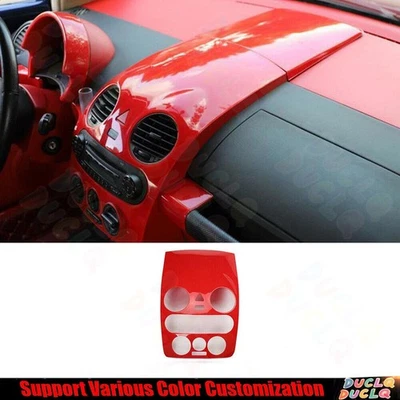 Panel de interruptor de CA de consola central rojo brillante para Volkswagen Beetle 2006-2011 Foto 1 de 4