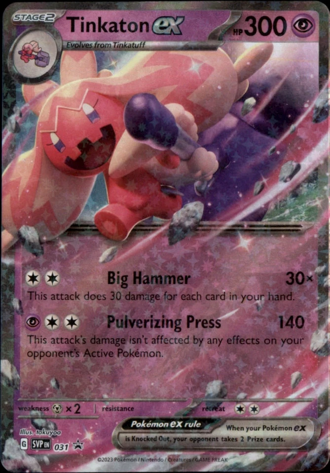 Tinkaton ex - Holo Promo SV: Scarlet & Violet Promo Cards 031 NM - Image 1 of 2