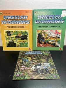 Vintage 1984 Mattel Jayce & The Wheeled Warriors Hardcover & Soft Book Lot W1 - Picture 1 of 11