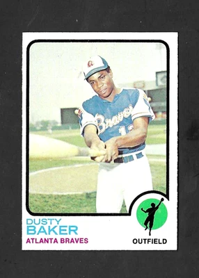 1973 Topps # 215 Dusty Baker Atlanta Braves excelente o mejor Foto 1 de 2