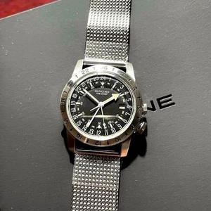 Glycine Airman GMT Automatic 40mm Black Dial Analog Men's Watch - Picture 1 of 9