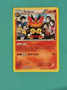 2013 Pokémon Emboar #27 Holo Legendäre Schätze EX-EXMT - Bild 1 von 2
