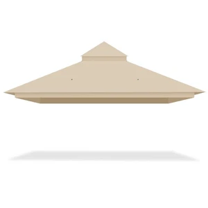 Yescom Canopy Top Replacement UV30+ Top Cover for 2-Tier 10x12 Ft Gazebo Yard - Picture 1 of 8