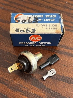 AC Delco 5063 Oil Pressure Switch WS-6 Oil 9-13lbs - Image 1 of 4